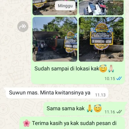 Pengiriman Papan Bunga Duka Tempelan Blora